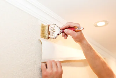 Pose de papier peint à Oigney — revêtements muraux et toiles de verre